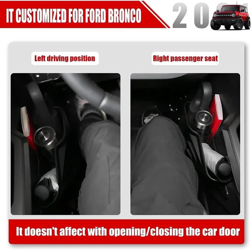 Front Door Storage Pockets Ford Bronco Accessories 2021 2022 2023 2024 Side Pock